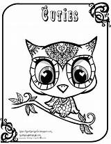 Owl Coloring Pages Cute Owls Baby Sheet Cuties Printable Color Animal Kids Print Pg Tumblr Sheets Adult Eyes Creative Drawing sketch template