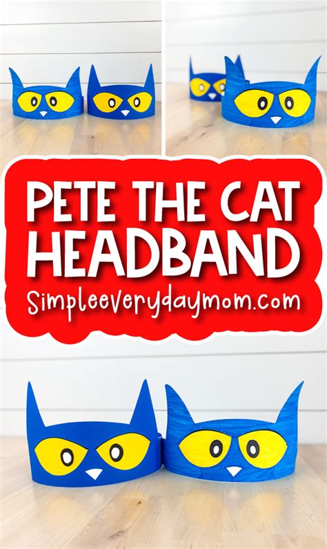 pete  cat headband craft  template
