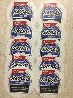 lot  ten  skoal coupons total  expires