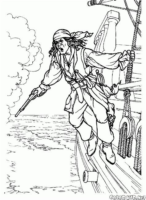 coloring page pirates