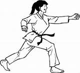 Karate Stimmen sketch template