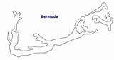 Outline Bermuda Map Maps Color Area Countryreports sketch template