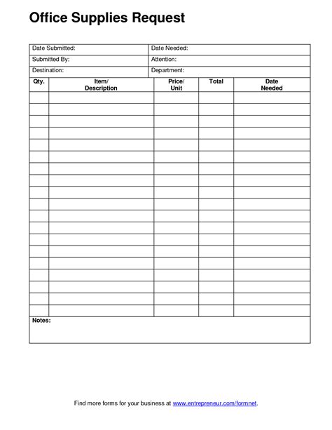 office supply order form template charlotte clergy coalition