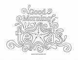 Coloring Steer Pages Morning Good Printable Afternoon Sunshine Sheets Breanna Cooke Getcolorings Color Template Texas Longhorn sketch template