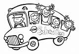 Bus School Coloring Pages Clipart sketch template