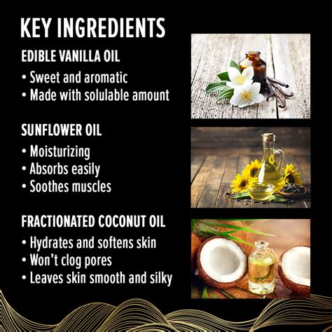 Sensual Vanilla Massage And Body Oil Edible Iq Natural