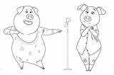 Sing Coloring Pages Color Kids Beautiful Animation Children sketch template