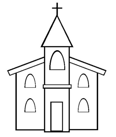 church coloring pages books    printable