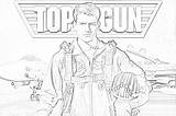 Gun Top Coloring Tom Cruise Pages Maverick Filminspector sketch template