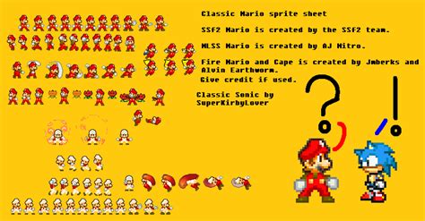 Classic Mario Sprite Sheet By Supermarcotoad64 On Deviantart