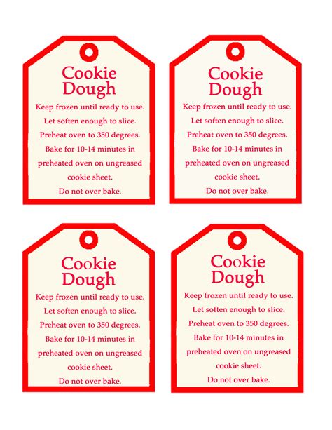 images  printable cookie tags  gifts printable cookie