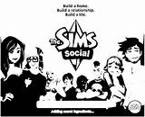 Sims sketch template