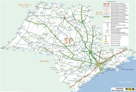 mapa rodoviario  estado de sao paulo minuto ligadominuto ligado