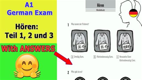 german exam hoeren teil   und  goethe institut german