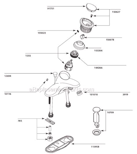 moen  parts list  diagram    ereplacementpartscom