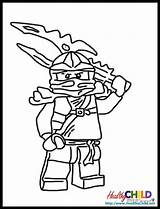 Ninjago Coloring Kai Lego Pages Getdrawings Getcolorings Comments sketch template