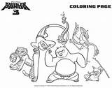 Panda Fu Kung Coloring Printable Pages Fox Choose Board sketch template