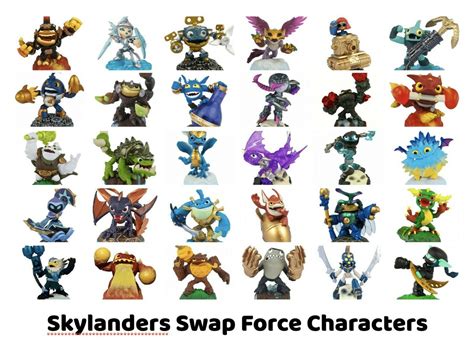 skylanders swap force characters complete  collection tested