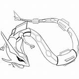 Rayquaza Pokemon Xcolorings sketch template