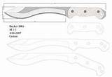 Knife Karambit Modelo Blacksmithing Template Templates Printable Blade Knives Tactical sketch template
