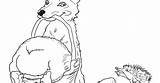 Wombat Dingo sketch template