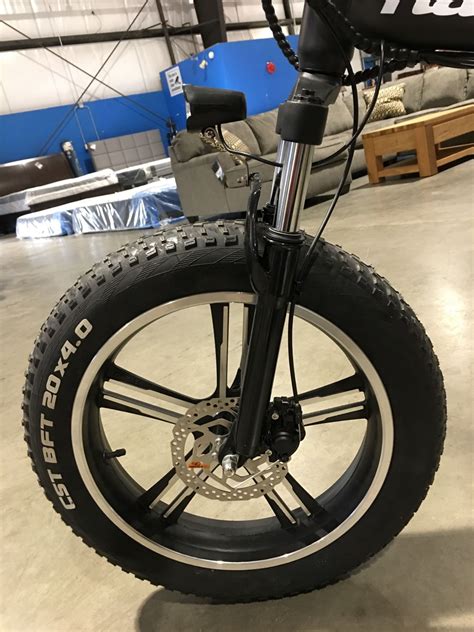 nakto    fat tire mini folding   bike spokless aluminum wheels black