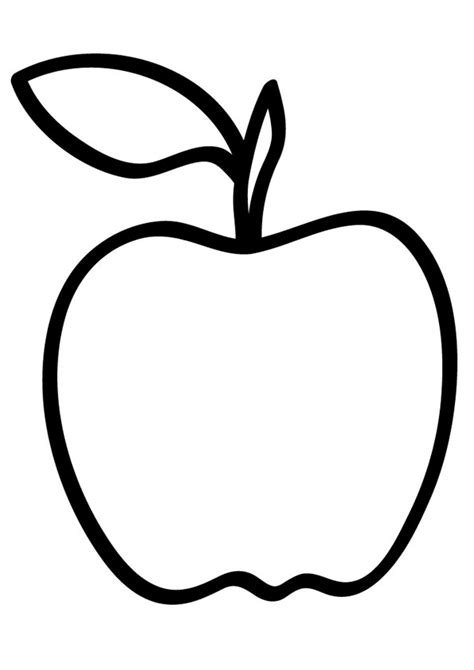 coloring pages apple coloring page  kids