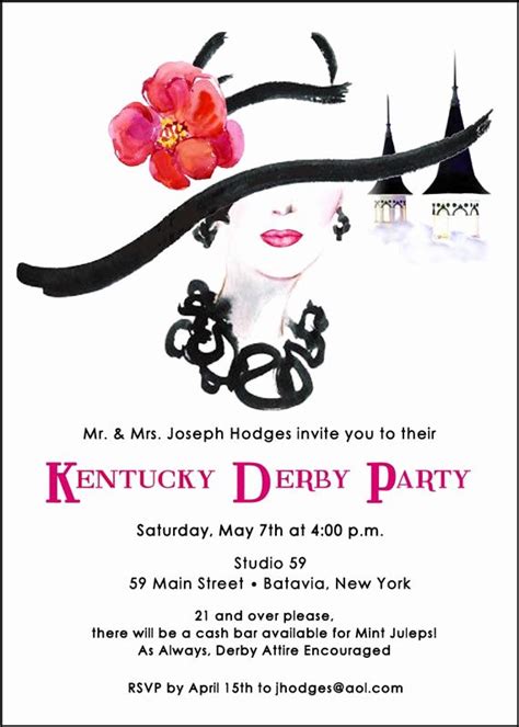 kentucky derby invitation wording with images derby invitations