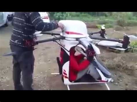 single seater manned drone flight  future  short distance air travel youtube