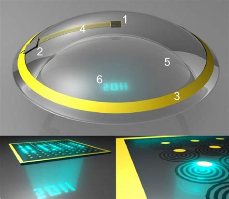lens displays only a single well focused pixel and the wireless power