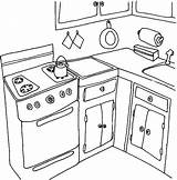 Kitchen Coloring Pages Water Boiling Stove Color Getdrawings Getcolorings Printable Drawing sketch template