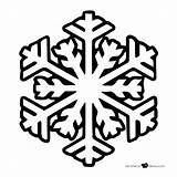Nieve Copos Copo Snowflake Hielo Plantillas Fáciles Plantilla Celebraciones Navideña sketch template