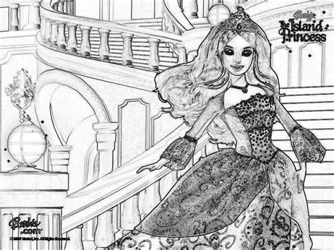 Barbie As The Island Princess Coloring Pages Coloring Home