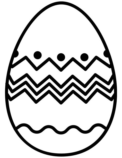 large easter egg template