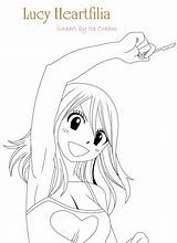 Lucy Heartfilia Lineart Lucha Colorironline sketch template