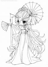 Coloring Pages Chibi Cute Lineart Color Drawings Coloriage Colorear Ballet Victorian Woman Fairy sketch template