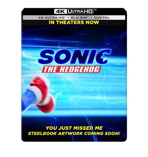 ‘sonic the hedgehog blu ray 4k blu ray and 4k steelbook