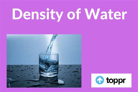 density  water behaviour  factors affecting water density
