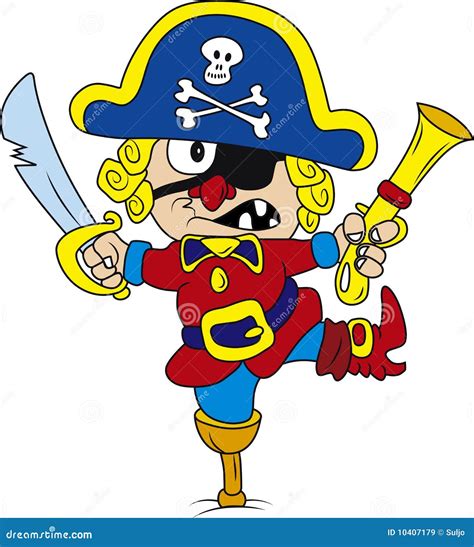pirat stock vector illustration  filibuster boss