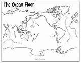 Ocean Floor Printable Map Currents Coloring Plate Label Tectonics Maps Layers Science Zones Geography Learning Color Mapping Earthquakes Volcanoes Earth sketch template