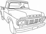 Coloring Pages Truck Classic Printable Old Getcolorings Color School Print sketch template