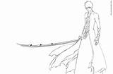 Bleach Pages Coloring Ichigo Anime Outline Color Bankai Drawing Clipart Clip Getcolorings Library Popular sketch template