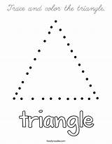 Triangle Coloring Trace Color Cursive Built California Usa sketch template