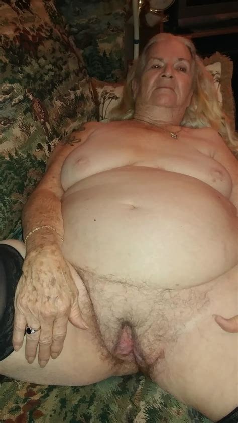 Maw Maw Granny Grace Fat Old Hairy Cunt And Black Stockings