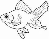 Coloring Rod Fishing Fish Clipart Cliparts Colouring Goldfish Computer Designs Use Color Pages Peces sketch template