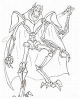Grievous General Coloring Pages Star Wars Lego Deviantart Getcolorings Printable sketch template
