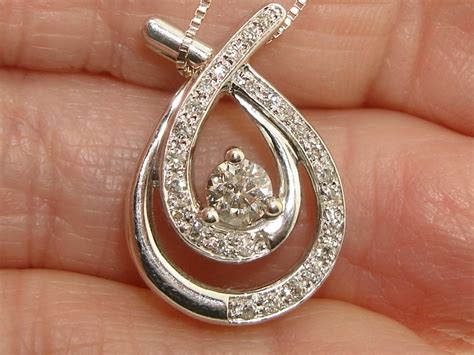 kay jewelers  solid white gold approx  ctw sparkling diamond necklace federal coin