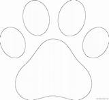 Paw Coloring Bear Print Green Coloring4free Related Posts Template sketch template