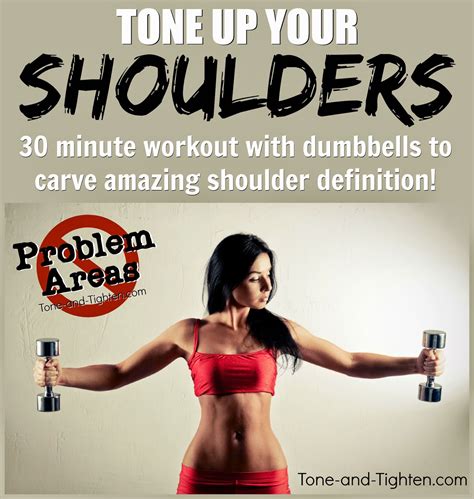 at home workout to tone your shoulders with dumbbells tone and tighten