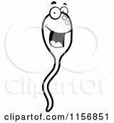 Sperm Happy Smiling Face Clipart Cory Thoman Coloring Vector Rf Royalty Illustrations sketch template